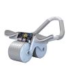 Abdominal Exercise Roller With Timer & Pad Silent Automatic Rebound Widened Wheel Base For Abdominal Core Strength Training Blue (No Timing)