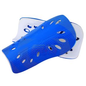2Pcs Soccer Shin Guard Pads Soft Football Cuish Plate Breathable Shinguard Leg Protector For Men Women Children Blue
