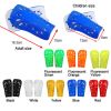 2Pcs Soccer Shin Guard Pads Soft Football Cuish Plate Breathable Shinguard Leg Protector For Men Women Children Blue