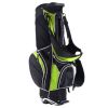 Golf Stand Cart Bag With 6-Way Divider Carry Pockets-Black