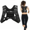 30Lbs Workout Weighted Vest With Mesh Bag Adjustable Buckle-30 Lbs - Color: Black - Size: 30 Lbs
