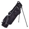 Golf Stand Cart Bag With 4 Way Divider Carry Organizer Pockets-Black - Color: Black