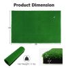 5 X 3 Feet Golf Mat With 3 Rubber Tees - Color: Green