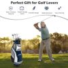 10.5 Inch Golf Stand Bag With 14 Way Dividers And 7 Zippered Pockets-Orange