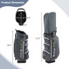 9.5 Inch Lightweight Golf Cart Bag with 15 Way Top Dividers-Black