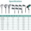 11 Pieces Complete Golf Club Package Set-Green - Color: Green