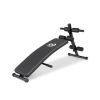 Adjustable Decline Sit Up Bench for Exercise - Color: Black