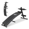 Adjustable Decline Sit Up Bench for Exercise - Color: Black