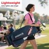 Golf Cart Bag Lightweight Portable Golf Club Organizer Bag-Gray
