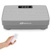 Vibration Plate Exercise Machine with Gravity Sensor and Remote Control for Home Gym-Gray - Color: Gray