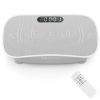 Vibration Plate Exercise Machine for Lymphatic Drainage and Weight Loss with 10 Speed Intensities-Gray - Color: Gray