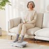 Vibration Plate Exercise Machine for Lymphatic Drainage and Weight Loss with 10 Speed Intensities-Gray - Color: Gray