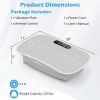 Vibration Plate Exercise Machine for Lymphatic Drainage and Weight Loss with 10 Speed Intensities-Gray - Color: Gray