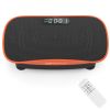 Vibration Plate Exercise Machine for Lymphatic Drainage and Weight Loss with 10 Speed Intensities-Orange - Color: Orange