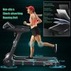 Quiet 2.25HP Folding Treadmill with 8-Stage Shock Absorption