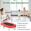 2-Person Foldable Mini Kids Fitness Rebounder Trampoline-Blue