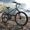 Costway Kids Mountain Bike 20 24 Inch Child Bicycle For Boys Girls Aged 8+ Years Old Navy-24 Inch - Color: Navy - Size: 24 Inches
