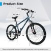 Costway Kids Mountain Bike 20 24 Inch Child Bicycle For Boys Girls Aged 8+ Years Old Navy-24 Inch - Color: Navy - Size: 24 Inches
