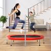 Costway 2-Person Foldable Mini Kids Fitness Rebounder Trampoline-Red - Color: Red