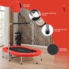 Costway 2-Person Foldable Mini Kids Fitness Rebounder Trampoline-Red - Color: Red
