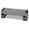 35 Inch Aerobic Cardio Adjustable Exercise Stepper With Risers-Gray - Color: Gray