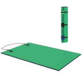 9' x 6' Lily Pad Water Mat for 2 Adults, Floating Water Pad for Lake, Pool, Ocean, Beach, and Boating, Green (Option: Green-1820x360x365 mm)