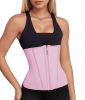 Waist Trainer for Women Latex Sport Underbust Steel Boned Corset Shapewear with Zipper Hook Shapewear Double Control Body Shaper  Workout Fajas Colomb