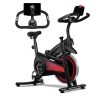 Exercise Bike Indoor Stationary Bike Cycling Bicycle for Home Gym 300 lbs Weight Capacity Adjustable Seat/Handlebar for Cardio Workout Office, Red
