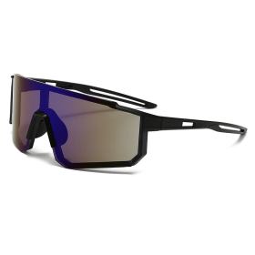 Sports Wrap Around Cycling Sunglasses Men Women UV400 Protection Polarized Mirror Lens Windproof Bike Driving Running Outdoor Sports Shield Visor Sung (style: Lanshuiyin)
