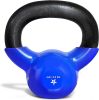 Kettlebell, 5-100 LB Vinyl Coated Cast Iron Strength Training Kettlebells for Home Gym Exercises, Fitness, Full Body Workout Equipment, Push Ups
