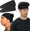 Sweat Band Workout Headbands for Women and Men - Sweatbands for Men - Moisture Wicking Sports Sweat Bands Headbands for Women, Running,Cycling,Yoga