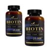 Biotin | Collagen | Hyaluronic Acid | Keratin - Support Normal Hair Growth Cycle - Skin & Nails - 25000mcg Vitamins B1, B2, B3