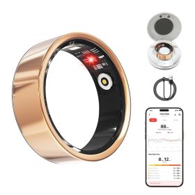 Smart Ring Health Tracker - Fitness Sleep Heart Rate Blood Oxygen Tracker Smart Ring For Men And Women (size: 9#)