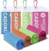 4 Pack Cooling Towel (40"x12"), Soft Breathable Chilly Towel, Ice Towel, Microfiber Towel for Yoga, Sport, Running, Workout,Gym, Camping, Fitness