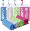 4 Pack Cooling Towel (40"x12"), Soft Breathable Chilly Towel, Ice Towel, Microfiber Towel for Yoga, Sport, Running, Workout,Gym, Camping, Fitness