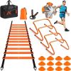 Professional Agility Ladder Training Set for Speed & Footwork - Adjustable Fitness Equipment with Carry Bag for Coordination