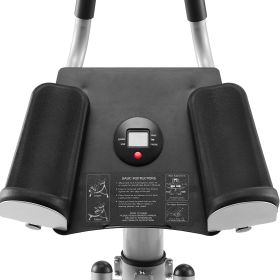 AB Workout Machine, Ab Workout Equipment at Home Gym, Core & Abdominal Trainers for Women, 440 lbs Weight Capacity Strength Training Ab Cruncher (Number of Sliders: Single Slider, Number of Rails: Double Slide Rail)