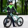 20 Inch Kids Mountain Bike, 7-Speed Boys Girls Bicycle with Front Suspension, Disc & V-Brake, Steel Frame Children\'s Bike for Ages 6-12