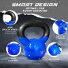 Kettlebell, 5-100 LB Vinyl Coated Cast Iron Strength Training Kettlebells for Home Gym Exercises, Fitness, Full Body Workout Equipment, Push Ups