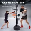 Boxing Speed Trainer, Punching Bag with Stand, Reflex Boxing Bag for Teens & Adults, Height Adjustable Free Standing Strike Bag Set with Gloves