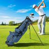 Golf Stand Cart Bag with 4 Way Divider Carry Organizer Pockets