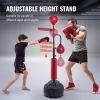 Boxing Speed Trainer, Punching Bag with Stand, Reflex Boxing Bag for Teens & Adults, Height Adjustable Free Standing Strike Bag Set with Gloves