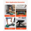 Aerobic Exercise Step Platform, 28-Inch Workout Aerobic Stepper, Height Adjustable Fitness Training Step Deck Trainer with 4 Risers